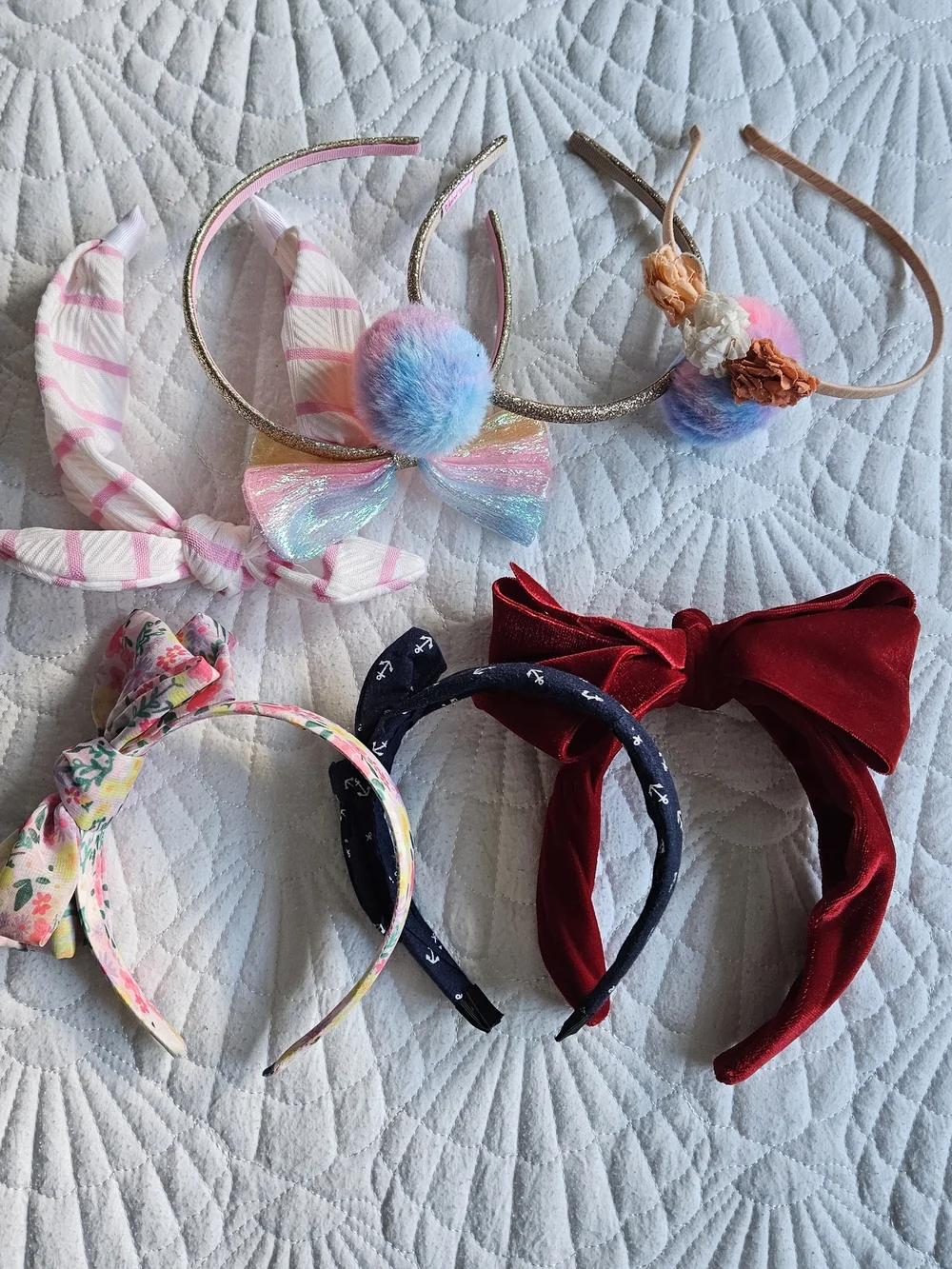 Cat & Jack And J. Crew Girls Headbands 7 Count